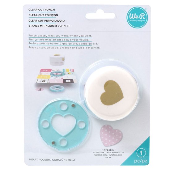 We R Memory Keepers We R Memory Keepers Clear Cut Punch small Heart 2,54cm