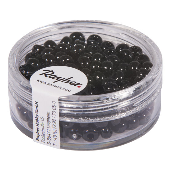 Rayher Indianenkralen 4,5 mm Zwart 17g