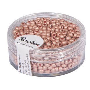 Rayher Rocailles Borduurkralen Metallic Mat 2,6mm Zacht Roze 17g