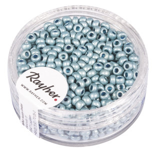 Rayher Rocailles Borduurkralen Metallic Mat 2,6mm Azuur Blauw 17g