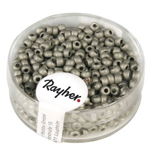 Rayher Rocailles Borduurkralen Metallic Mat 2,6mm Zilver 17g