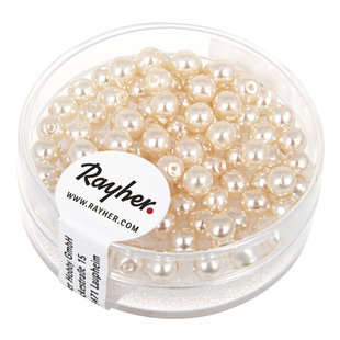 Renaissance-Glasparels 4 mm Doosje 85 st. Poederroze