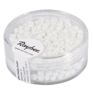 Rayher Rocailles Borduurkralen Opaque 2,6mm Wit 17g