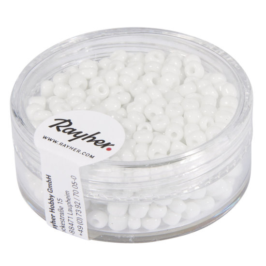 Rayher Rayher Rocailles Borduurkralen Opaque 2,6mm Wit 17g