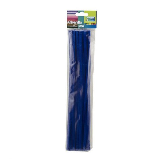 Vaessen Creative Chenilledraad 6mm 25x30cm blauw