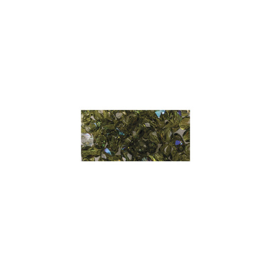 Rayher Glazen facetkralen, Iriserend 6 mm Doosje 50 st. Olijf