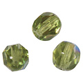 Rayher Glazen facetkralen, Iriserend 6 mm Doosje 50 st. Olijf