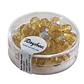 Rayher Glazen facetkralen, Iriserend 6 mm Doosje 50 st. Topaas