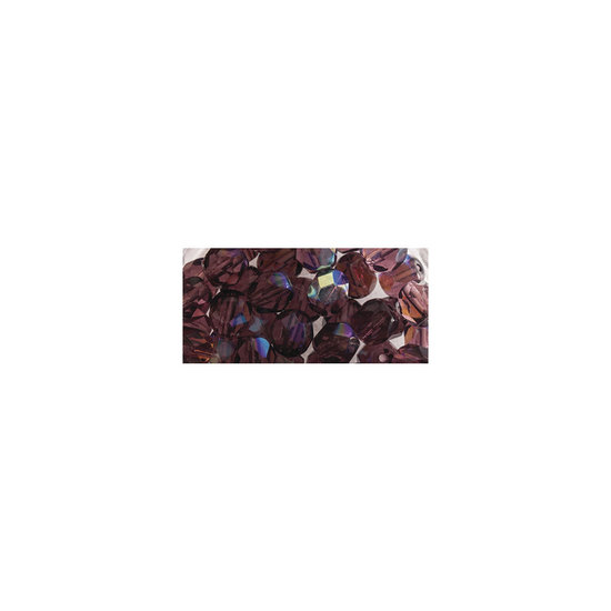 Rayher Glazen facetkralen, Iriserend 6 mm Doosje 50 st. Amethist