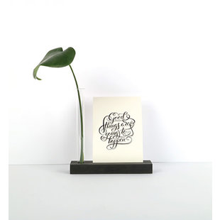 By Woom MDF Cardholder With Vase 4x16x16,5cm Zwart