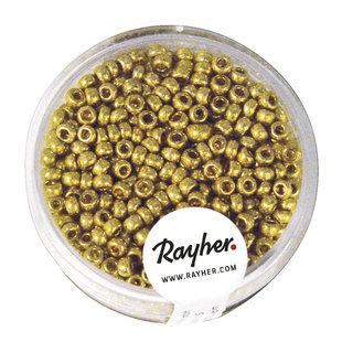 Rayher Rocailles Borduurkralen Parelmoer 2,6mm Goud 17g