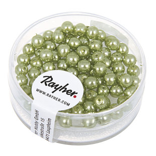 Renaissance-Glasparels 4mm Doosje 85 st. Jade