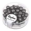 Rayher Renaissance-Glasparels 6mm Doosje 45 st. Antraciet