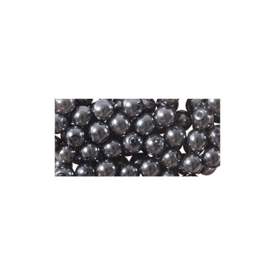 Rayher Renaissance-Glasparels 6mm Doosje 45 st. Antraciet