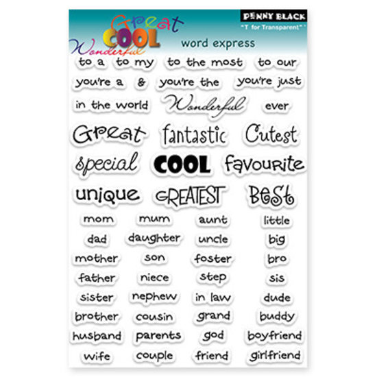 Penny Black Penny Black Clear stamp Words Express