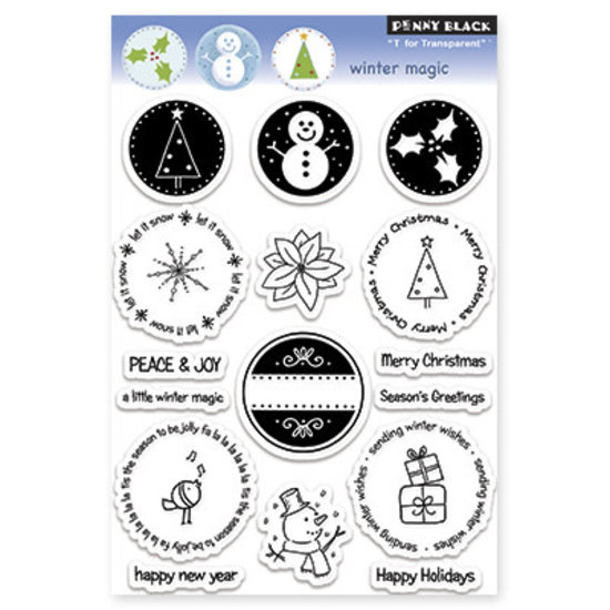 Penny Black Penny Black Clear stamp Winter magic