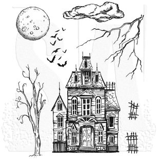 Tim Holtz Cling Stamp Sketch Manor