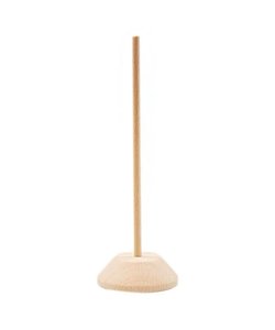 Houten Standaard 18cm, 6mm, voet dikte 2 cm.