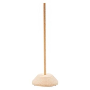 Houten Standaard 18cm, 6mm, voet dikte 2 cm.