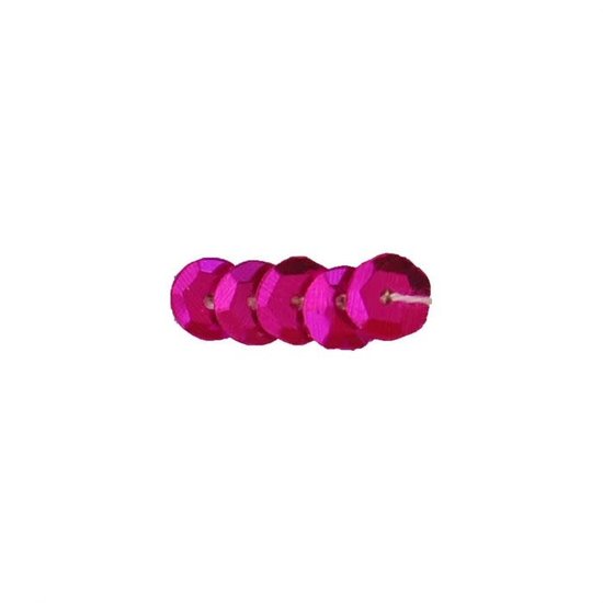 Vaessen Creative Vaessen Creative Pailletten Cup Metallic 6mm 25g Roze