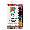 Dina Wakley Ranger Dina Wakley Media Scribble Sticks #2  12 stuks
