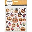 Creotime Stickers Halloween pompoenen, 15x16,5 cm, 1 vel