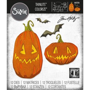 Sizzix Thinlits Die Set Pumpkin Patch Colorize 12 Dies
