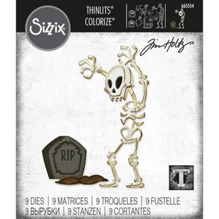 Sizzix Thinlits Die Set Mr. Bones Colorize 9 Dies