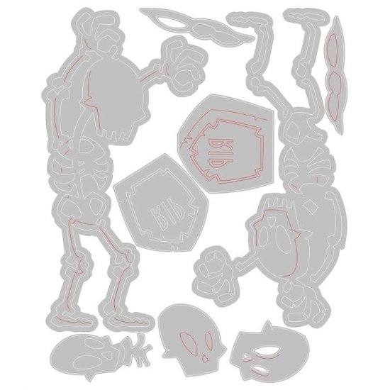 Tim Holtz Sizzix Thinlits Die Set Mr. Bones Colorize 9 Dies