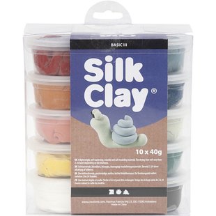 Silk Clay Set Pastelkleuren 10x40 gram