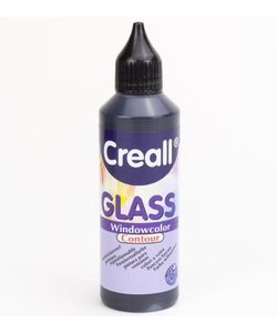 Window Colour Glassticker Verf - Contour Paint Black 80ml