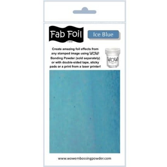 Wow Fabulous Foil 10cm.x100cm. Ice Blue