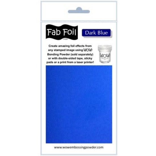 Wow Fabulous Foil 10cm.x100cm. Dark Blue