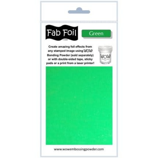 Wow Fabulous Foil 10cm.x100cm. Green