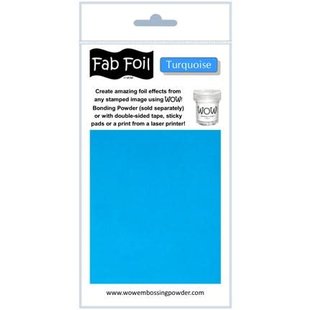 Fabulous Foil 10cm.x100cm. Turquoise