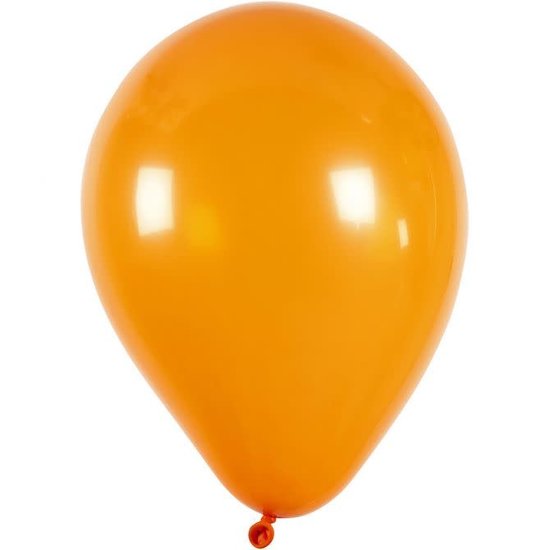 Creotime Ballonnen, oranje d:23cm 10 stuks
