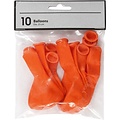 Creotime Ballonnen, oranje d:23cm 10 stuks