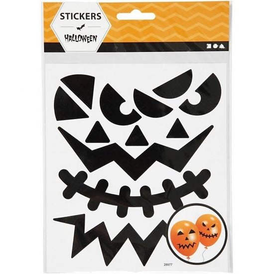 Creotime Stickervel Halloween voor op ballonnen