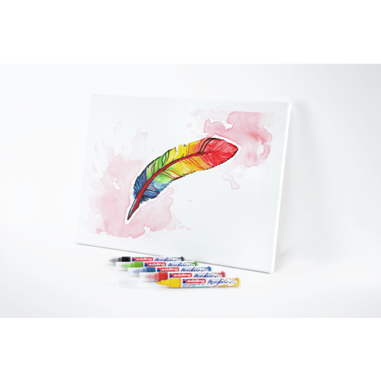 Edding Edding Acrylic marker Medium set/5 Basic