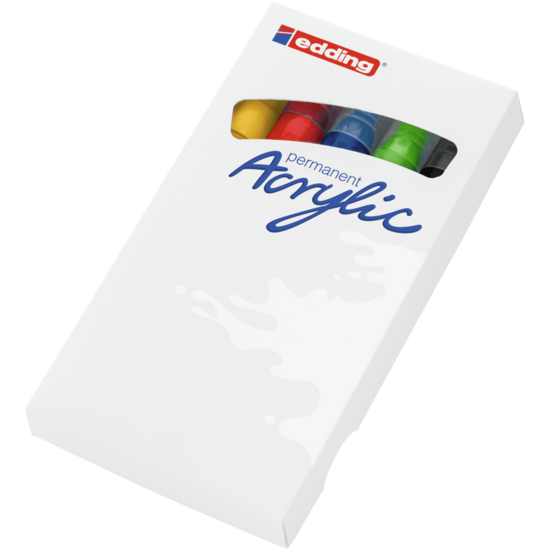 Edding Edding Acrylic marker Medium set/5 Basic