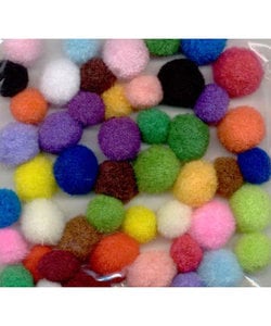 Pom Pom Mix set 1,5 - 2cm  48 st. Assorti colours