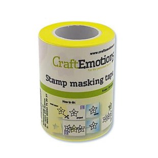 CraftEmotions Stempel Maskeer Masking Tape 6 cm 7,5 meter