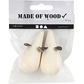 Creotime Houten Muis  6,5 cm. 2 st.