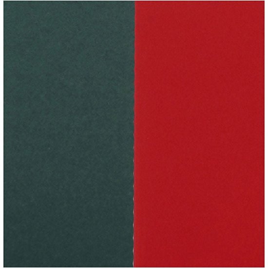 Creotime Kaarten & Enveloppen  Afmeting kaart 15x15cm 50st. Groen en Rood