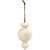 Creotime Houten Figuur Puntige Kerstbal h:7,5 x 4cm berkehout