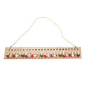 Stafil SpA Houten Advents bord met knijpers 48x7,5cm