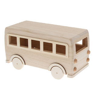 DIY kit Houten Bus H12x22,5x10cm