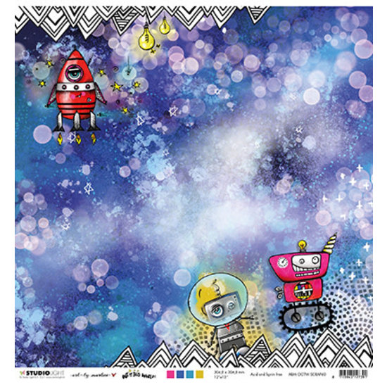 Studio Light Studio Light Art by Marlene Scrapvel  30,4x30,4 cm. Out of this World nr.60