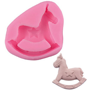 Siliconen mal Rockin horse 8x6,3x2,2cm