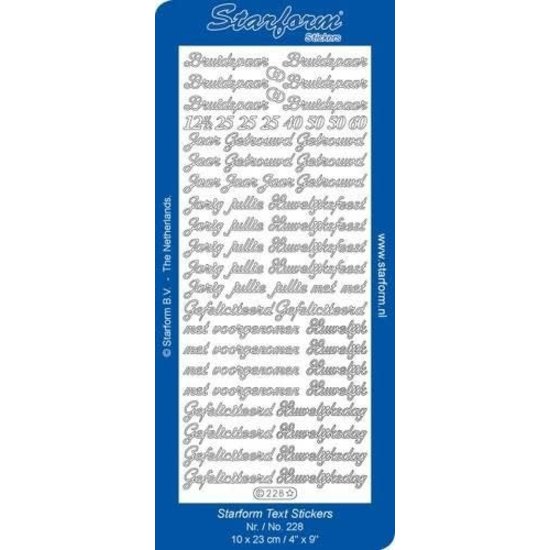 Starform Starform stickers text Huwelijk Goud / Gold